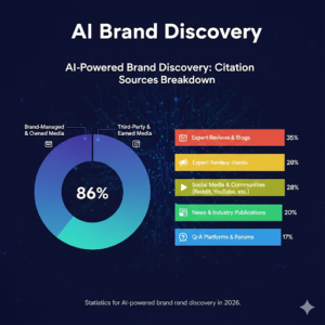 AI-powered brand discovery citation sources breakdown statistics